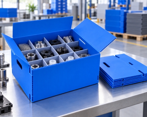 PP corrugated boxes with fitted partitions